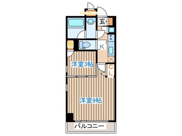 ｺﾝﾌｫｰﾄEXE新田ｽﾃｰｼｮﾝの物件間取画像